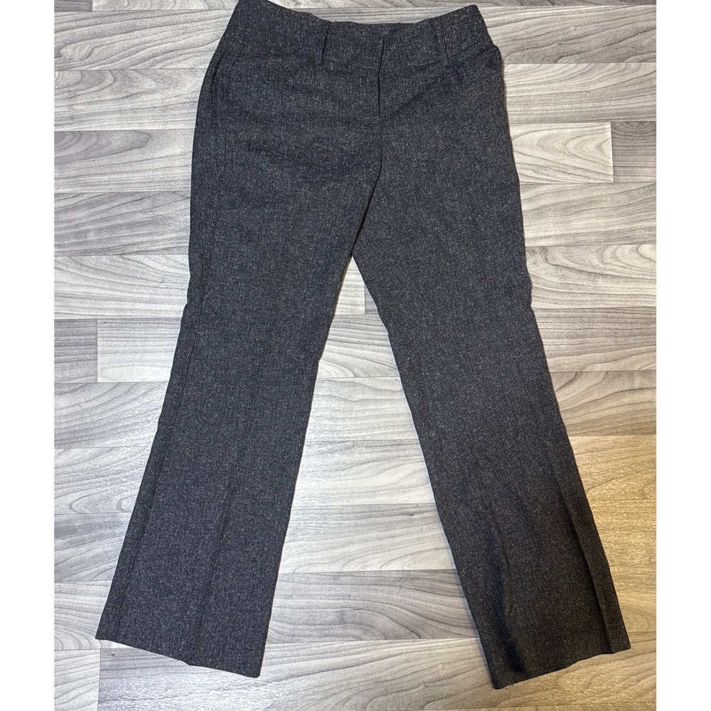 New York & Company 7th Avenue Grey Marl Bootcut Dress Pants Womens 6 Average